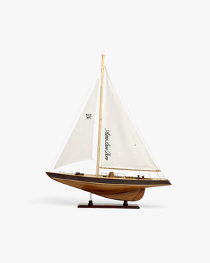 Walnut Model Sailboat