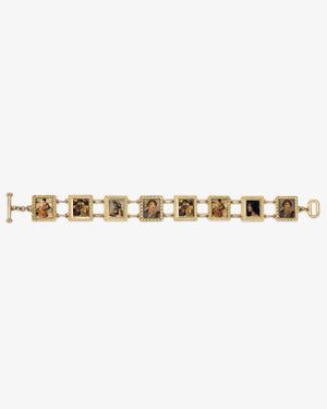 14Kt Gold Portrait Link Bracelet