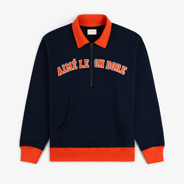 aime leon dore 日本未発売　ニットポロ　プルオーバー Crest Quarter Zip Pullover – Aimé Leon Dore EU