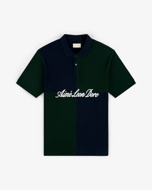 Color Blocked Pique Polo