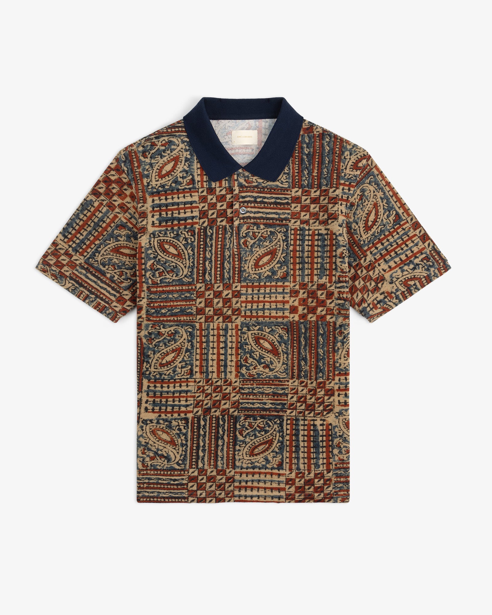 Paisley Printed Piqué Polo – Aimé Leon Dore