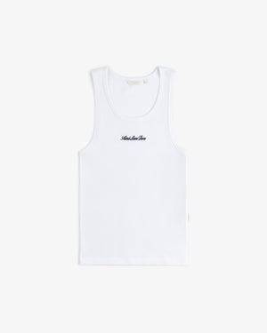 Embroidered   Logo  Tank  Top