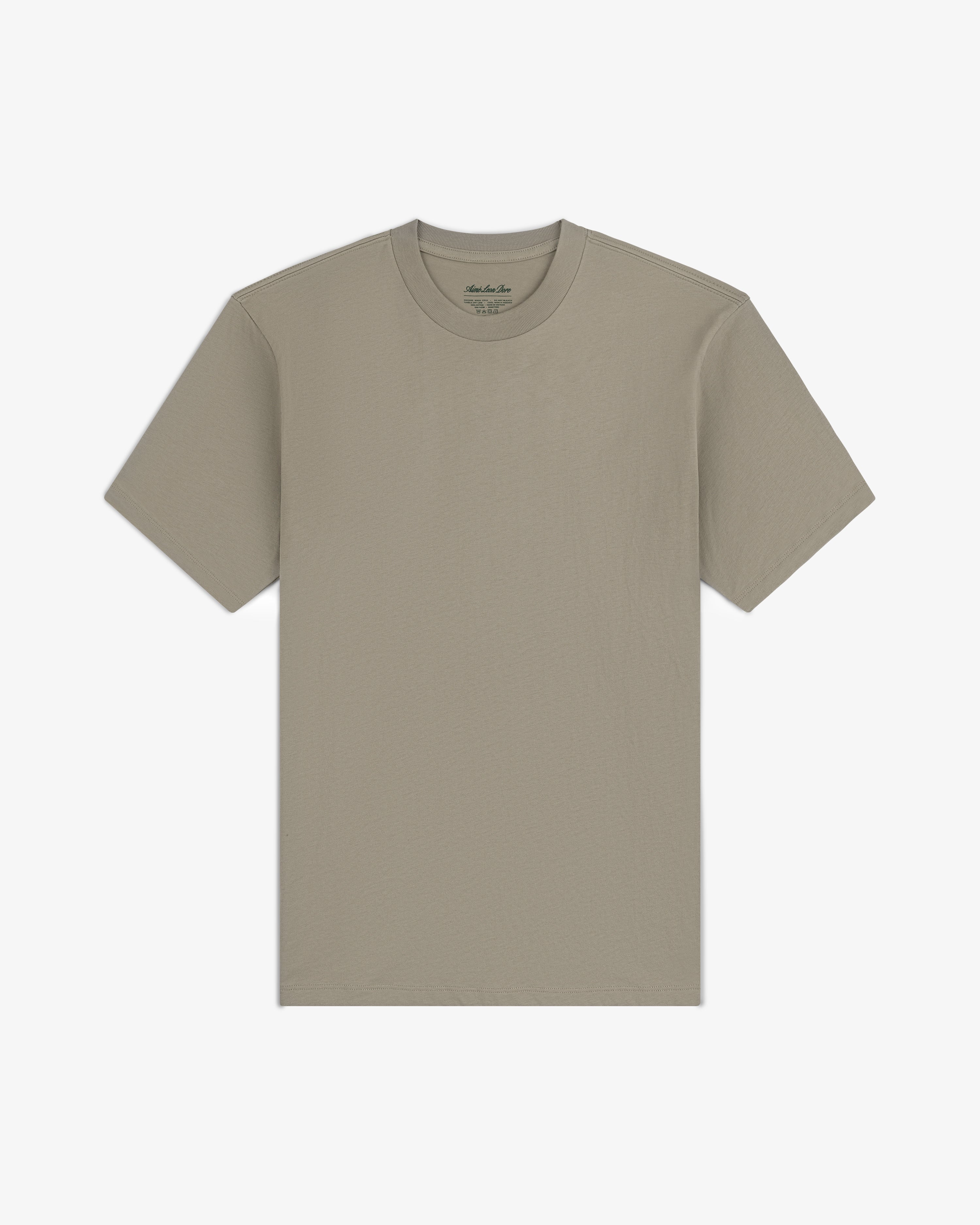 A pack of three multi-color t-shirts, short-sleeve, laid flat on a white background.