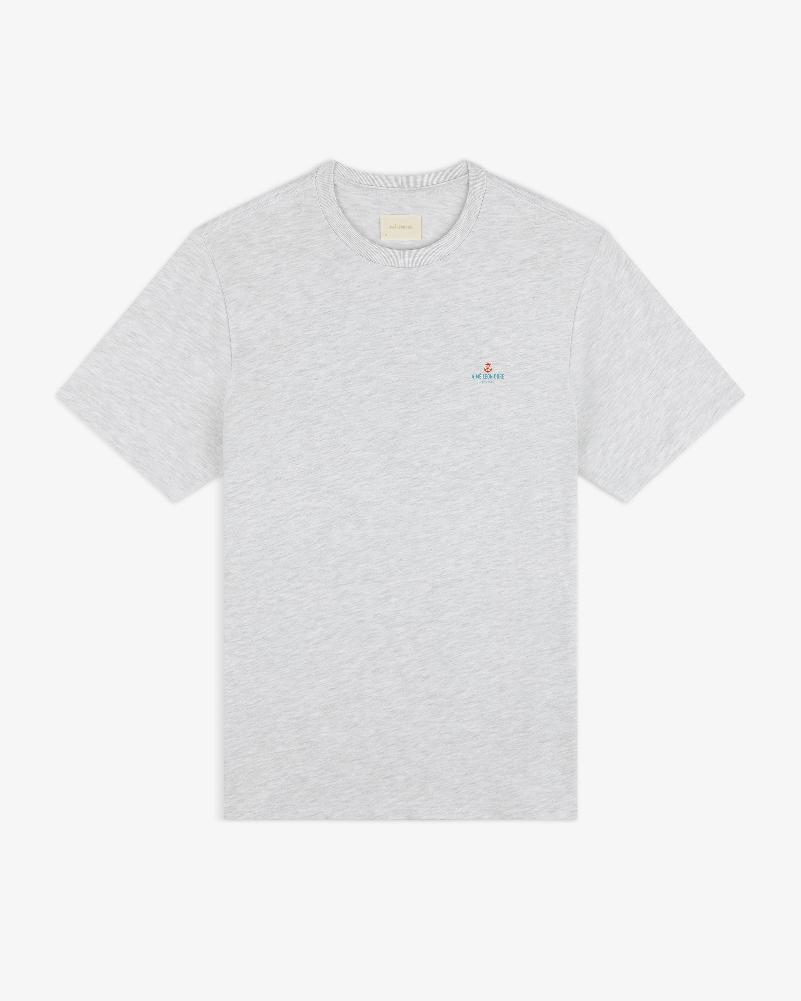 Light gray Coastal Flag Tee with short sleeves and a small embroidered logo and text on the left chest.