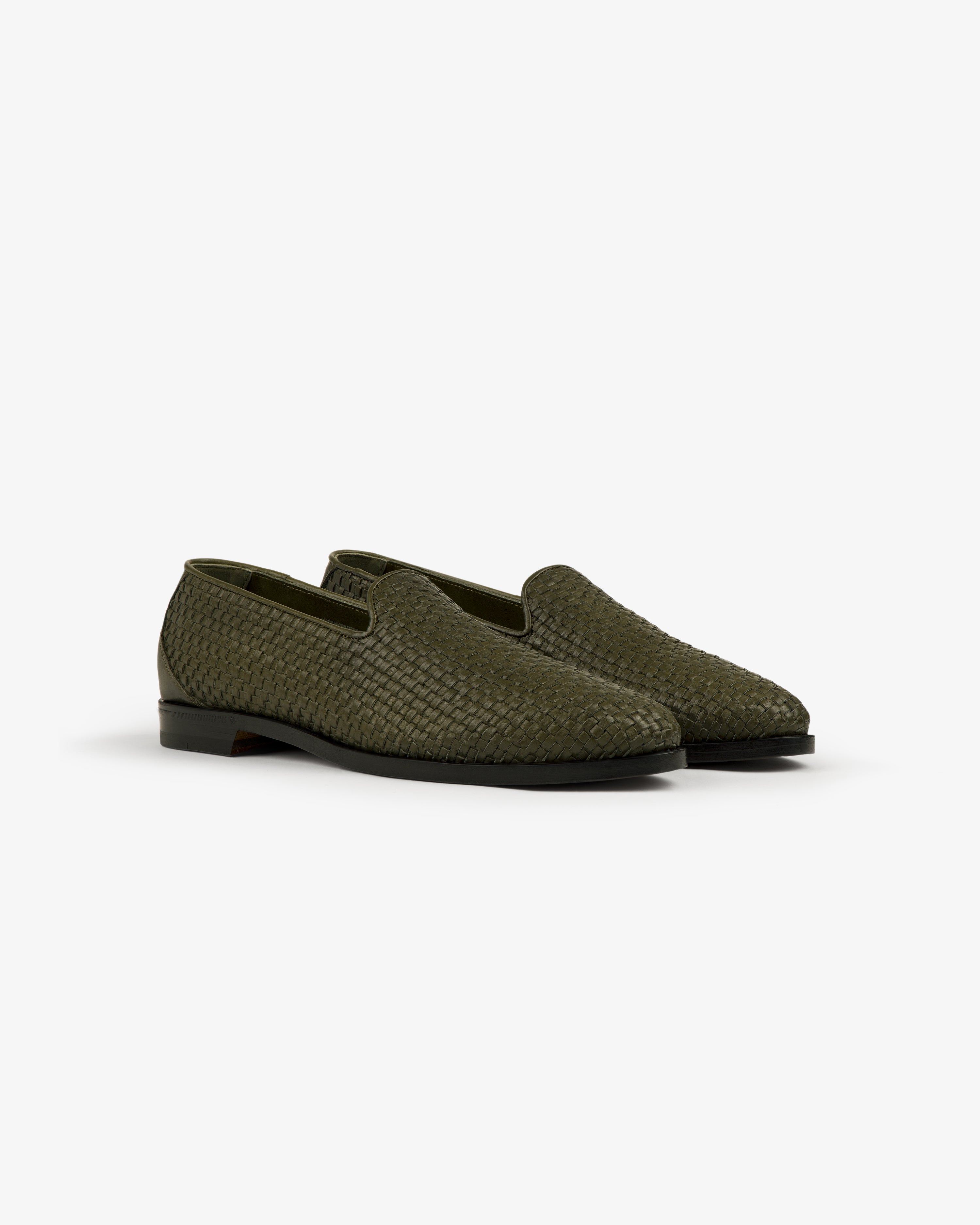 Leather Raffia Loafer – Aimé Leon Dore