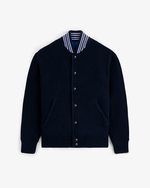 Reversible Knit Bomber Jacket