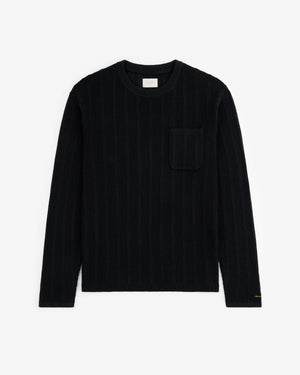 Racking Stitch Crewneck Sweater