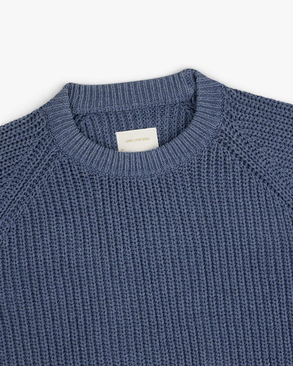 トップス Checkered Crewneck Sweater indigo aime トップス Checkered Crewneck Sweater indigo aime トップス Checkered
