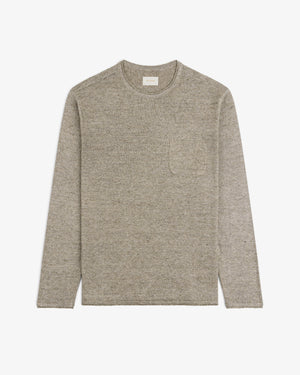 Long-Sleeve Knit Pocket Tee