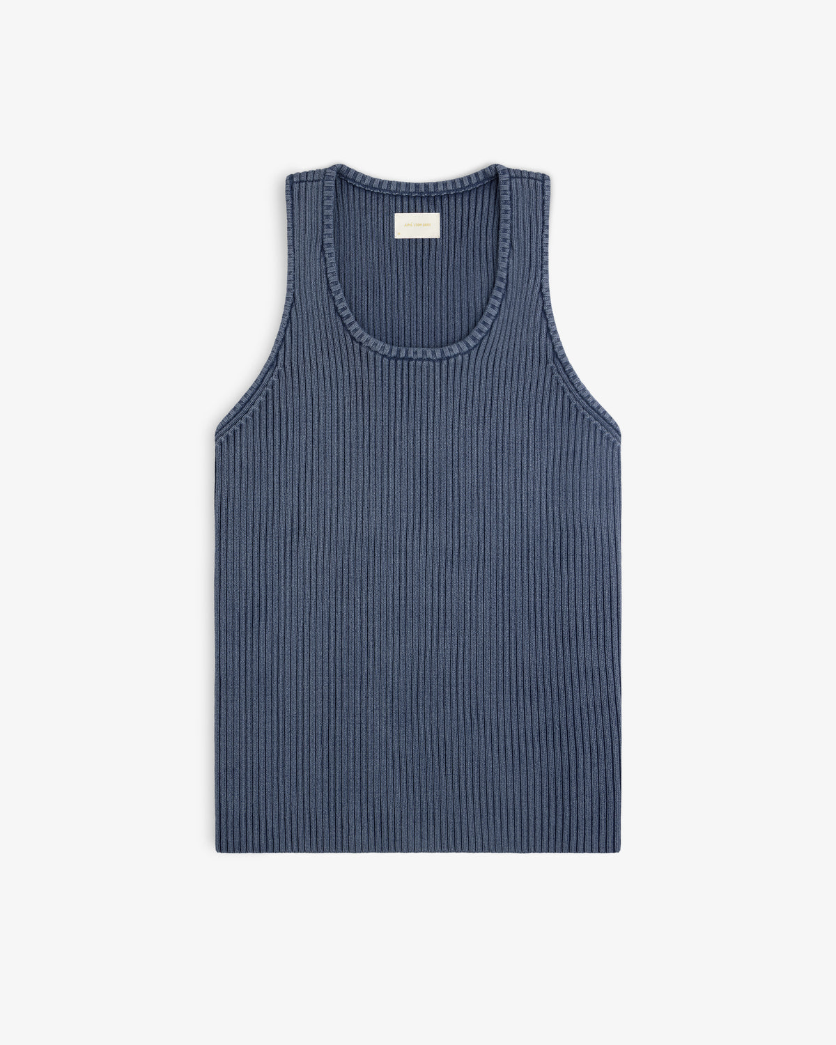 Stone Washed Knit Tank Top laid flat on a white background.