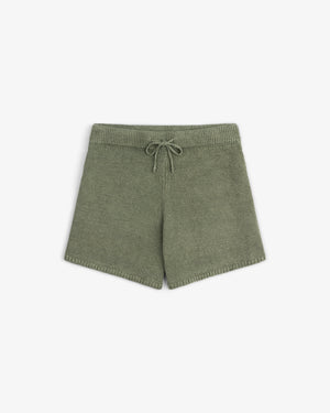 Linen Knit Drawstring Short