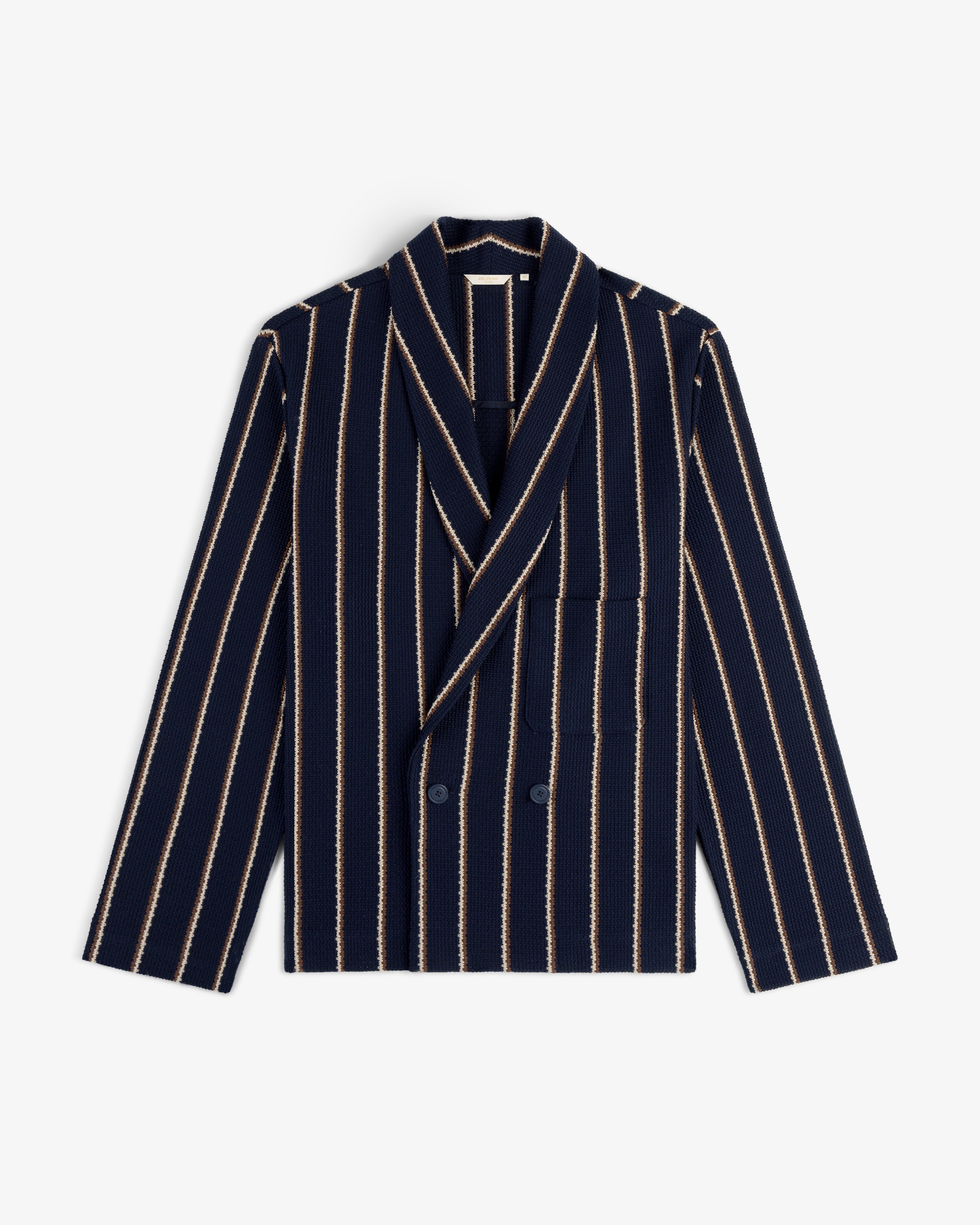 Striped Jacquard Shawl Collar Jacket – Aimé Leon Dore
