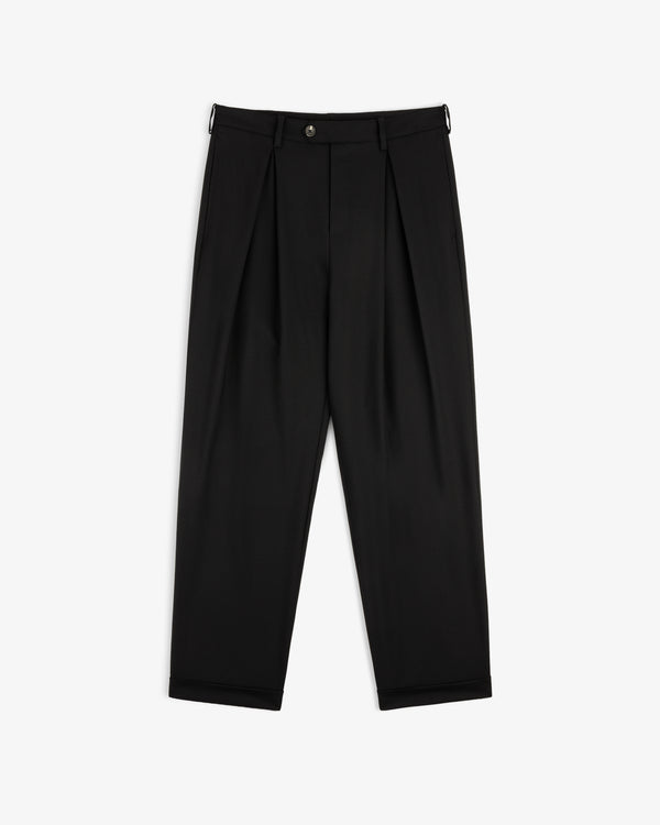 Lightweight Cuffed Trouser with button closure, belt loops, and tapered legs, shown on a white background.