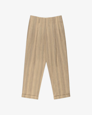 Double Pleated Safari Suit Trouser
