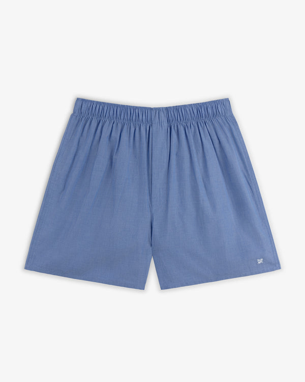 Light blue Boxer Short 2-Pack for men with elastic waist, shown flat on a white background.