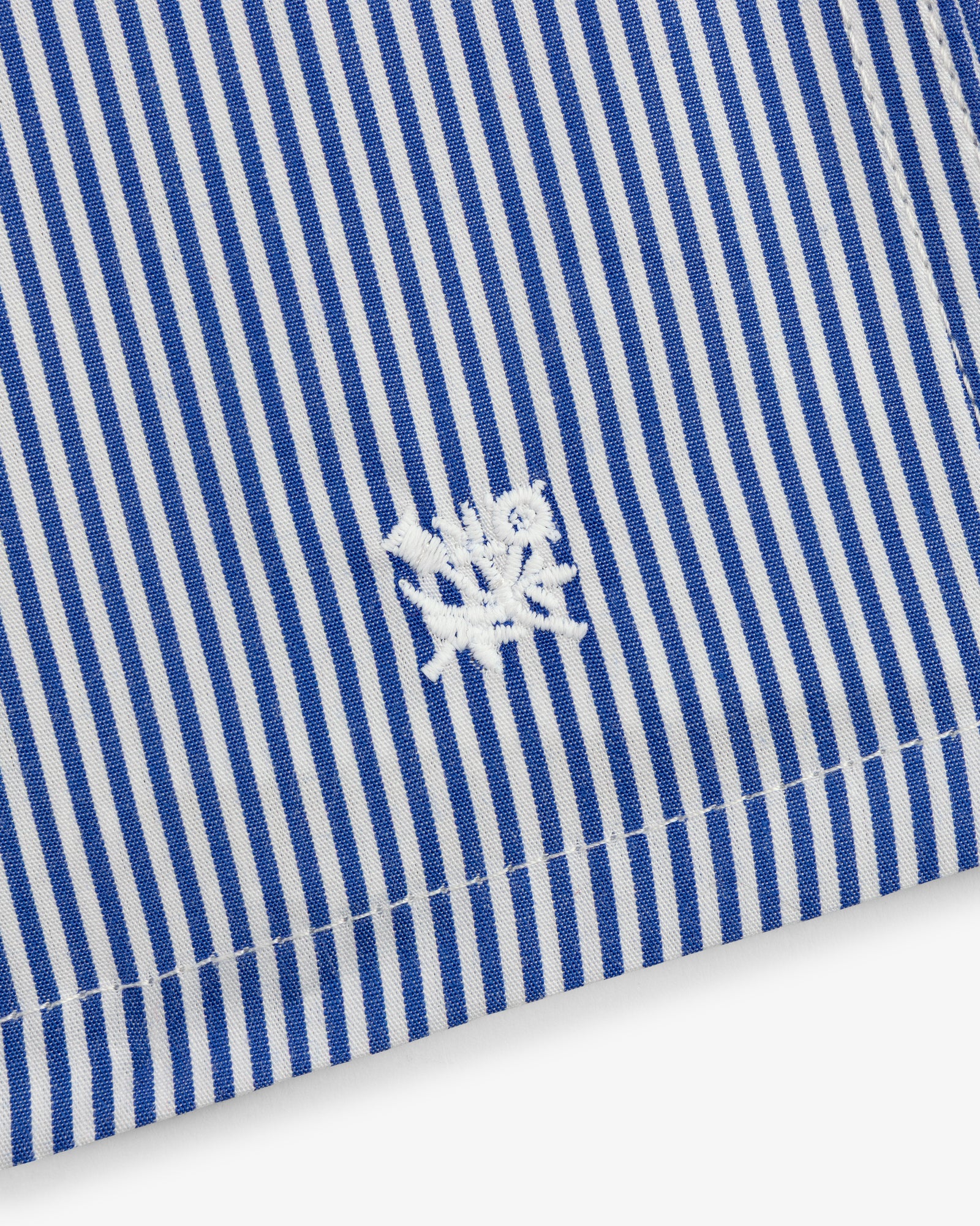 Blue and white striped Boxer Short 2-Pack with a small white embroidered logo near the hem.