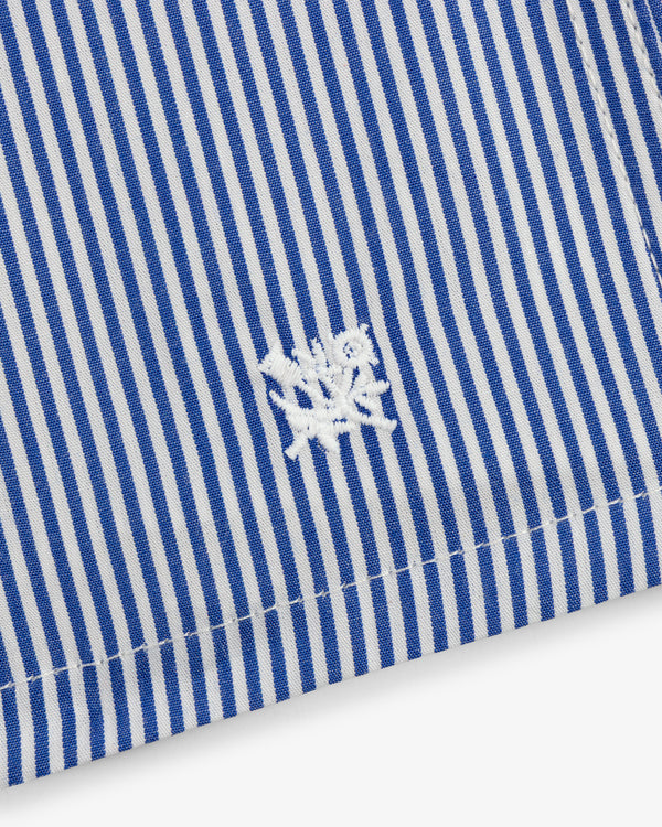 Blue and white striped Boxer Short 2-Pack with a small white embroidered logo near the hem.