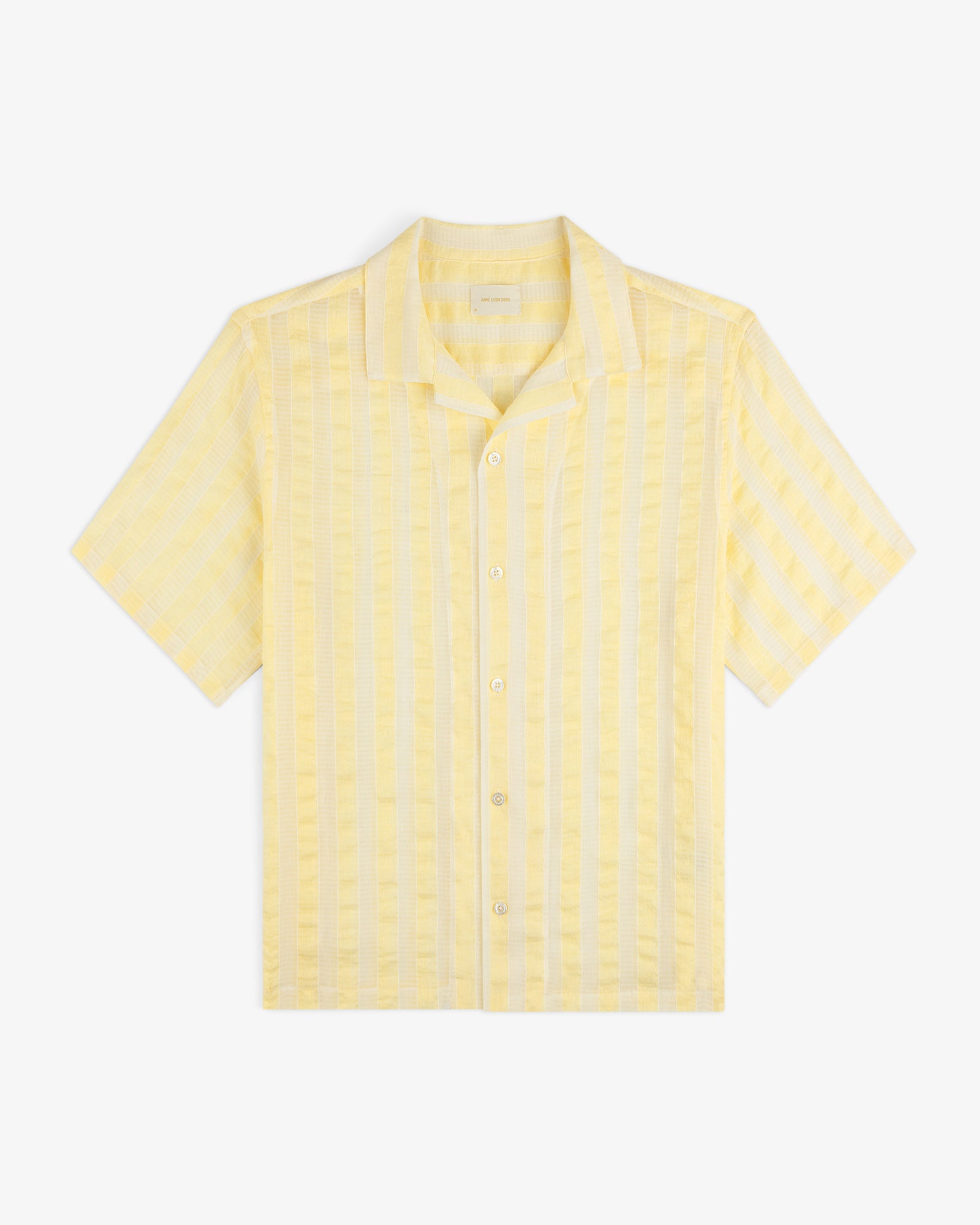 Linen Blend Striped Camp Shirt – Aimé Leon Dore