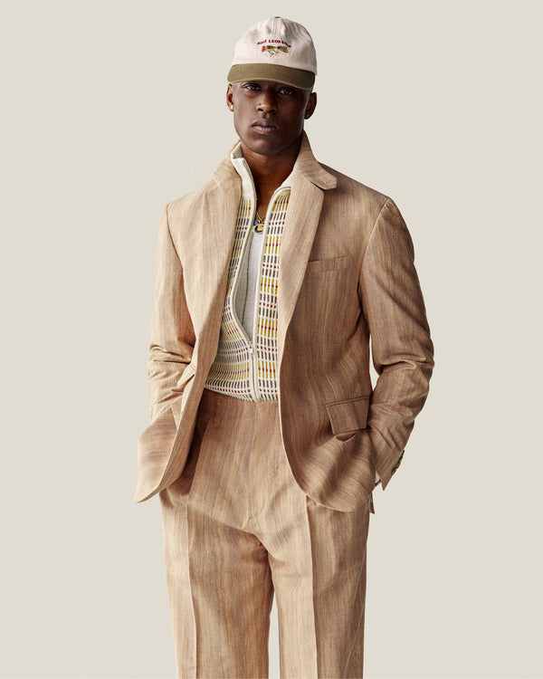 Multi Color Knit Track Sweater