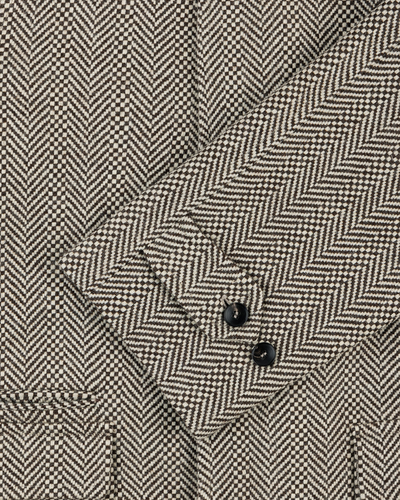 Wool Herringbone Overcoat