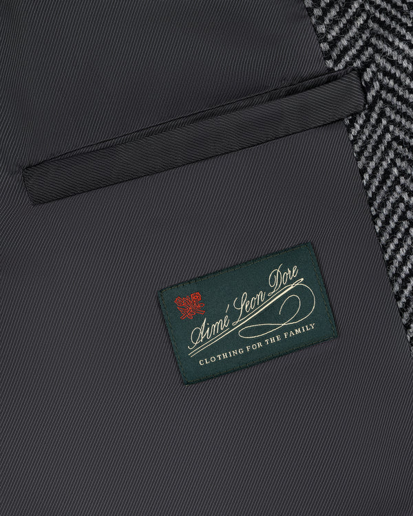 Wool Herringbone Overcoat