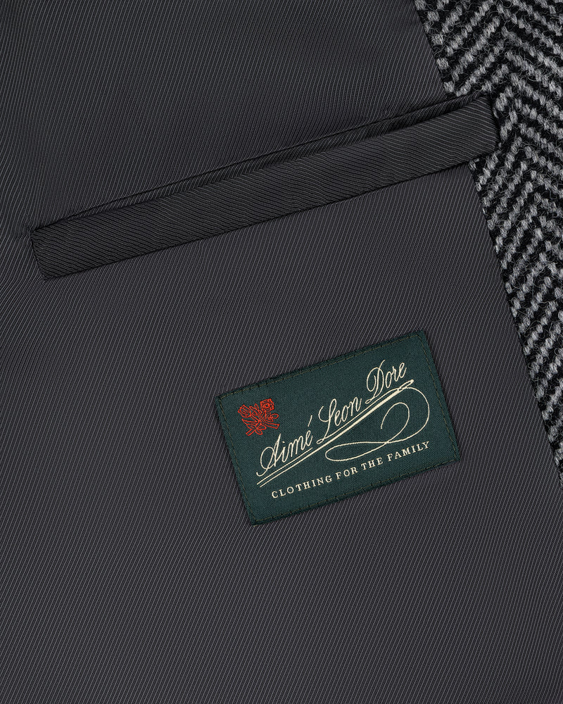 Wool Herringbone Overcoat