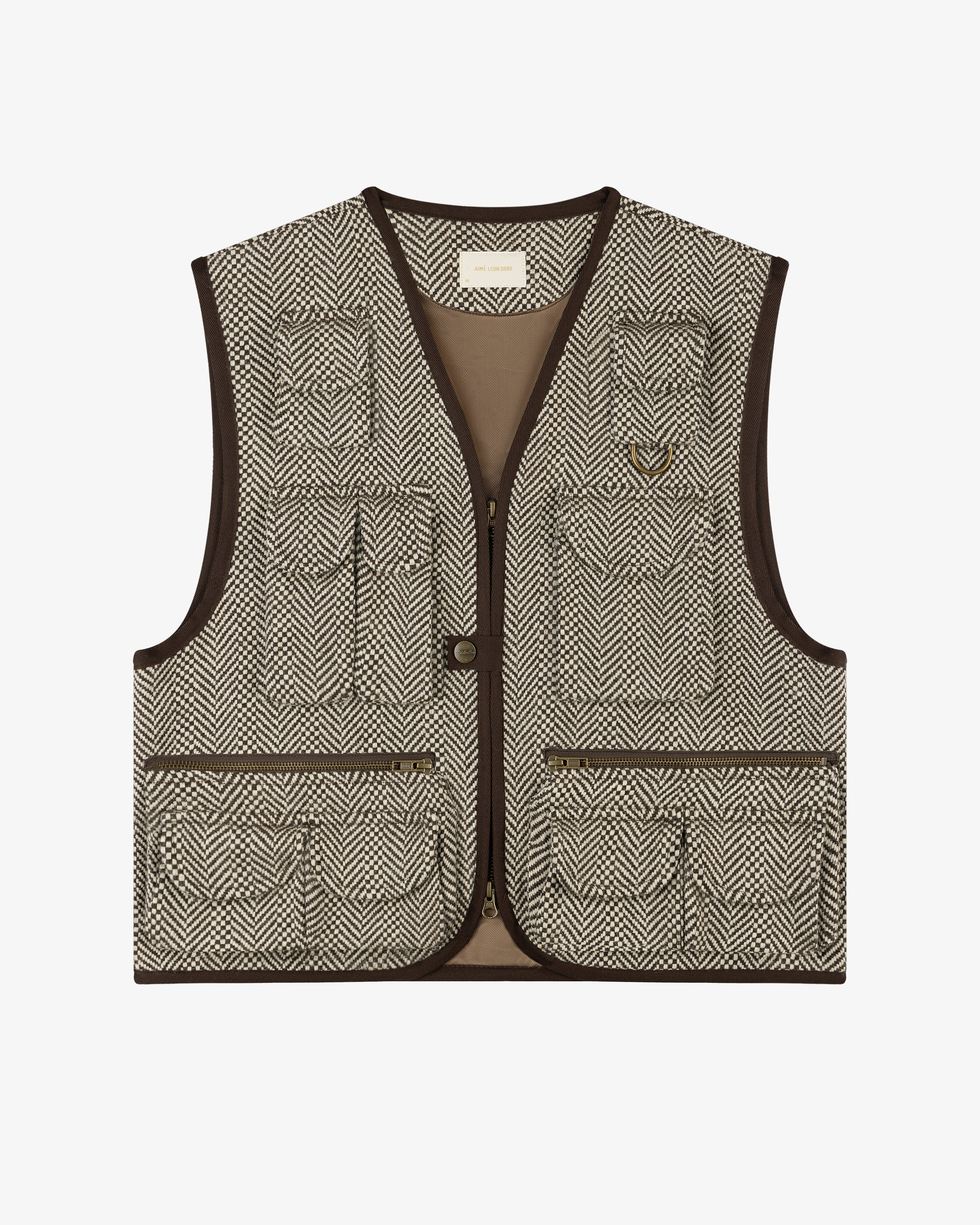 Wool Herringbone Fishing Vest – Aimé Leon Dore