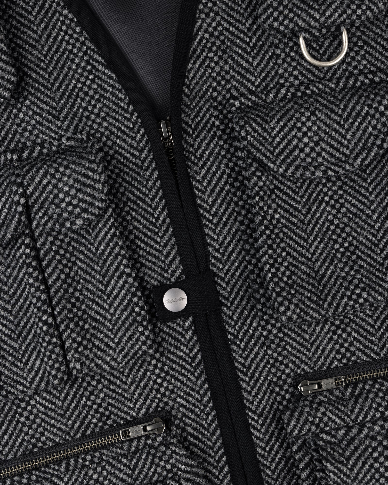 Wool Herringbone Fishing Vest