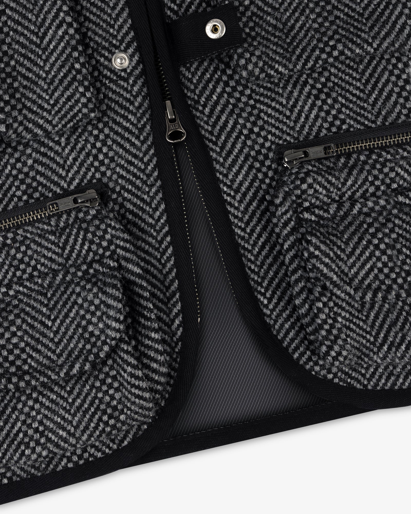 Wool Herringbone Fishing Vest