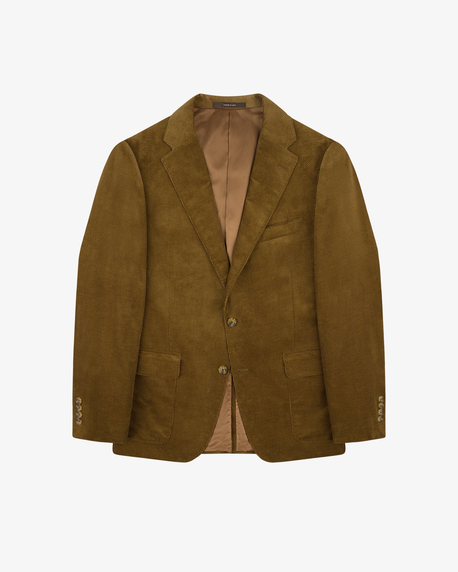Single-Breasted Dobby Corduroy Suit Jacket