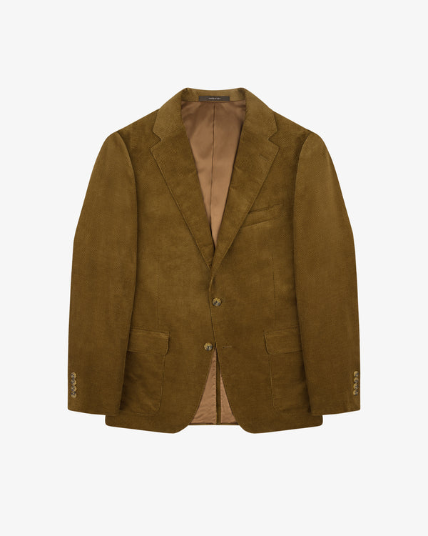 Single-Breasted Dobby Corduroy Suit Jacket