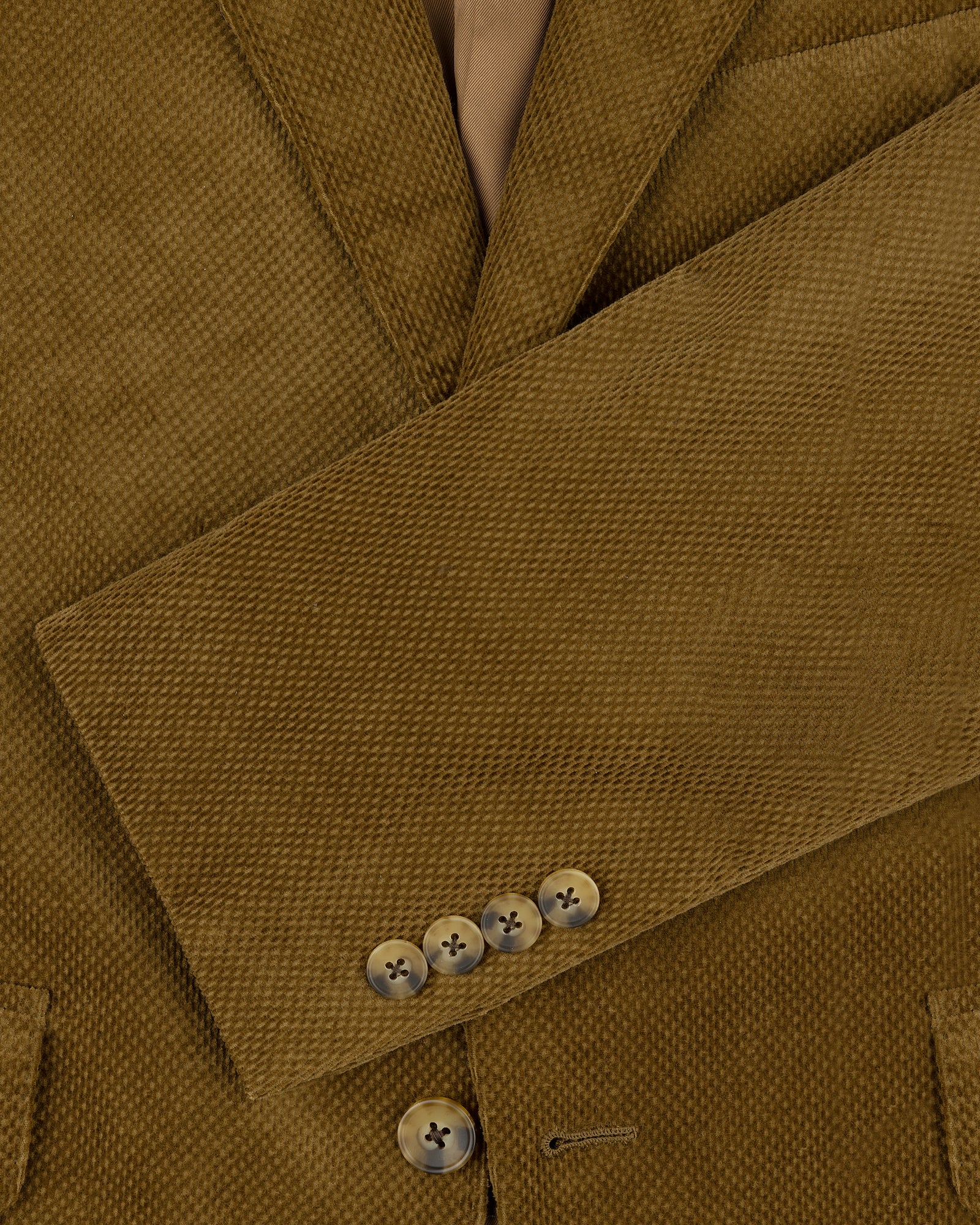 Single-Breasted Dobby Corduroy Suit Jacket