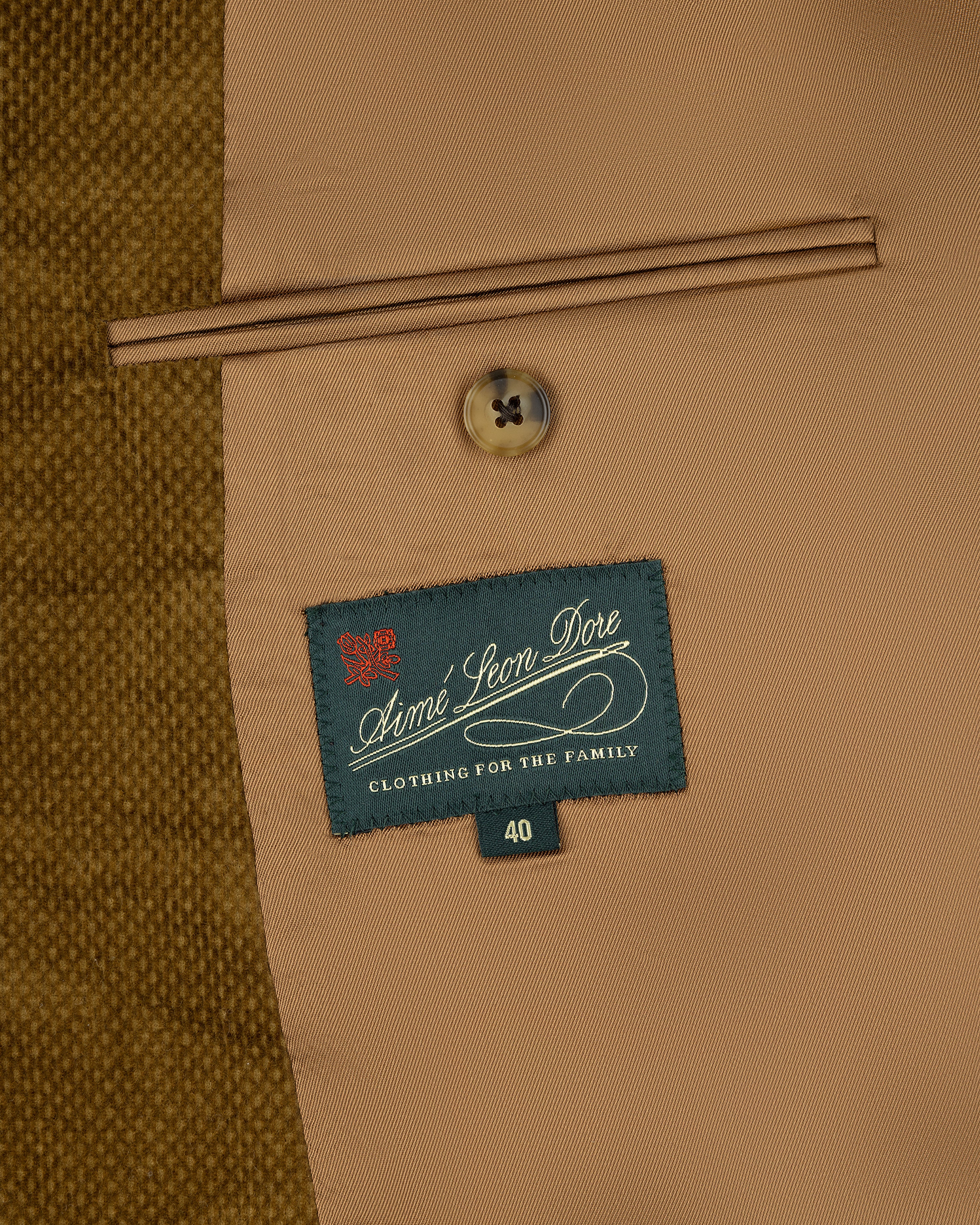 Single-Breasted Dobby Corduroy Suit Jacket