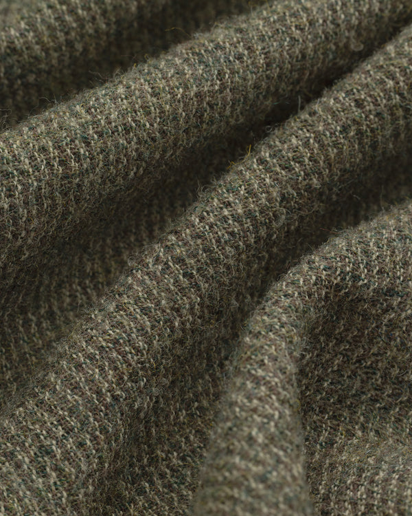 Single-Breasted Boiled Wool Suit Jacket