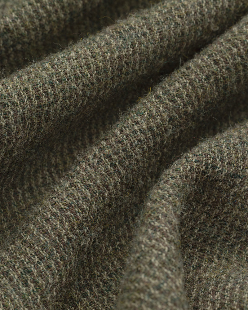 Single-Breasted Boiled Wool Suit Jacket