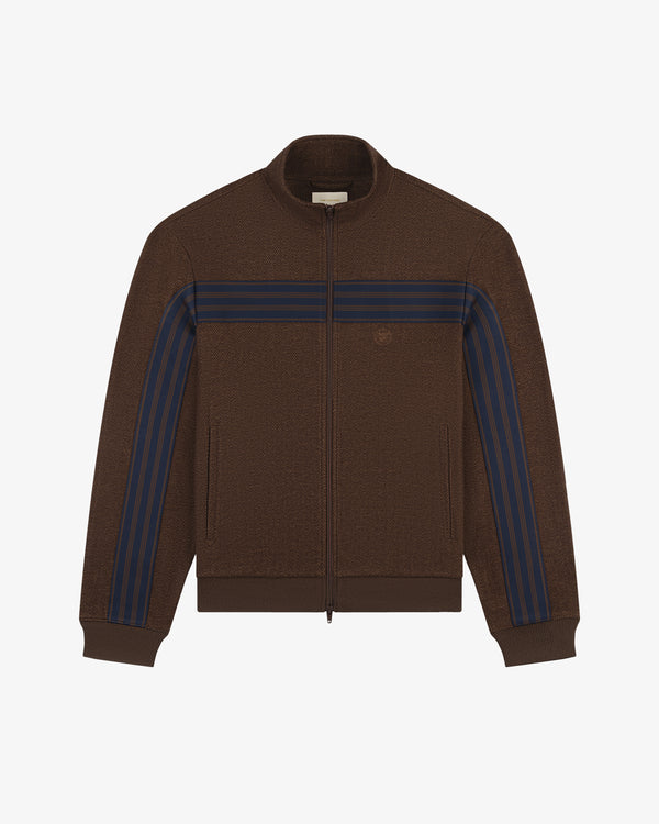 Wool Herringbone Track Jacket