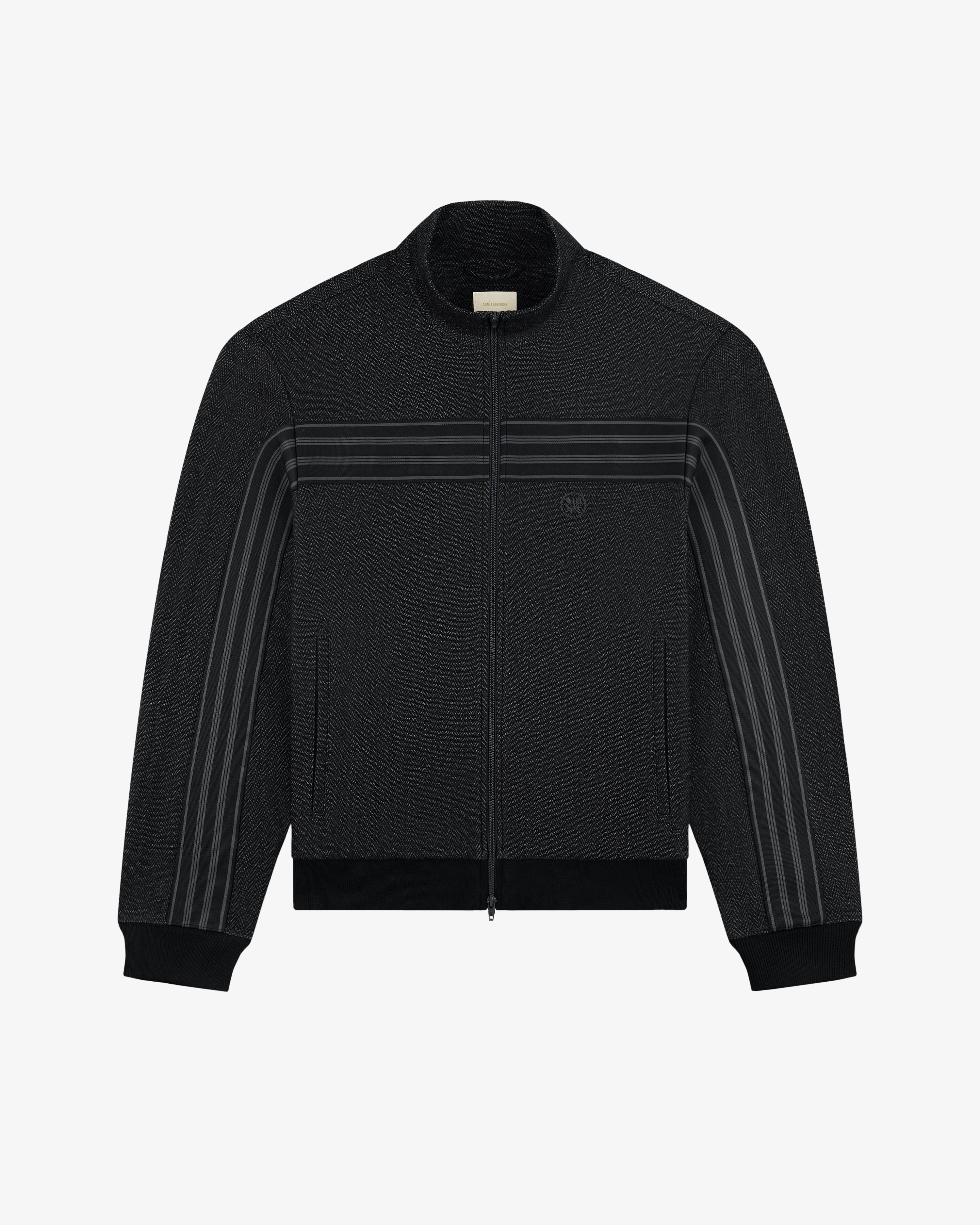 Wool Herringbone Track Jacket