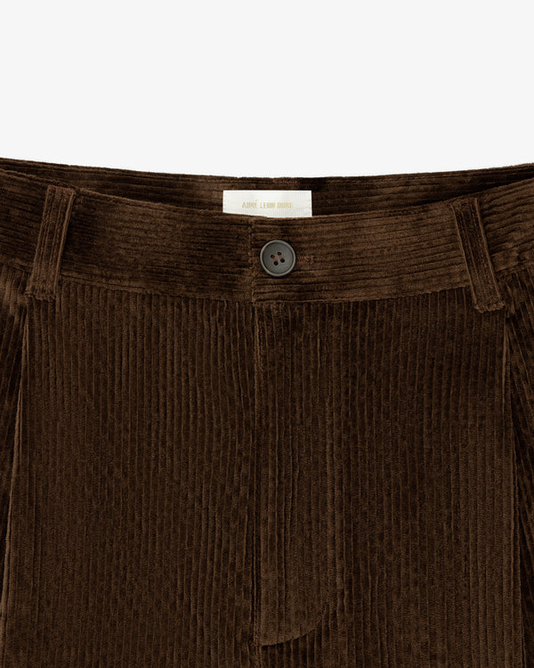 Single Pleated Corduroy Pant