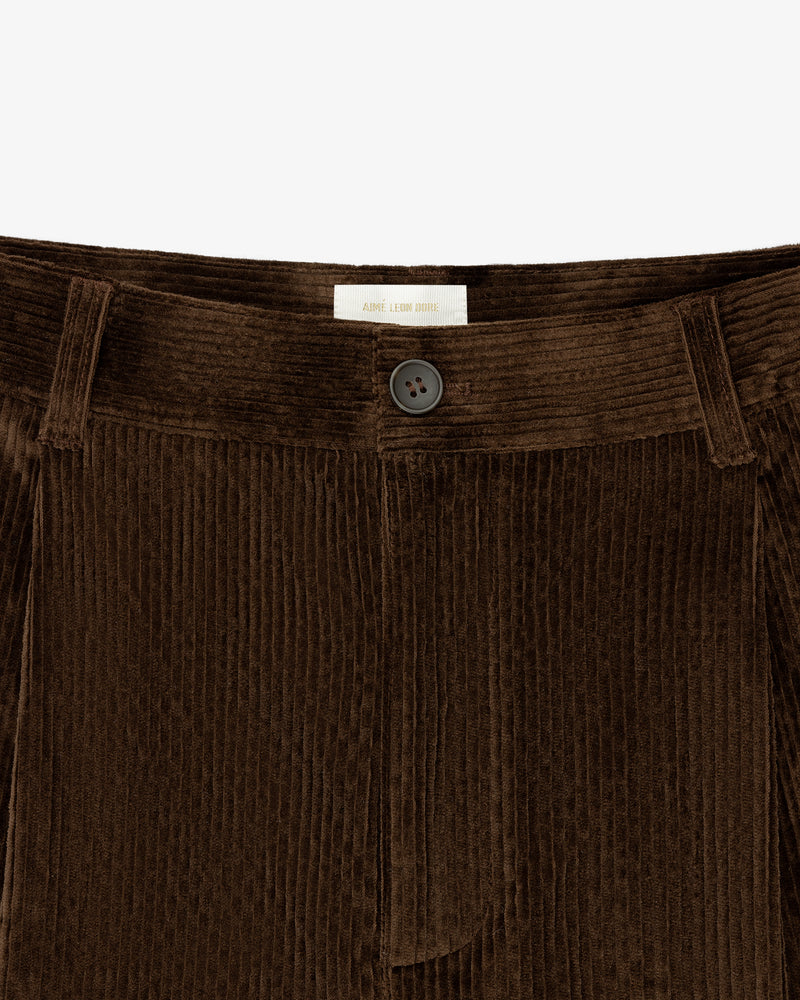 Single Pleated Corduroy Pant