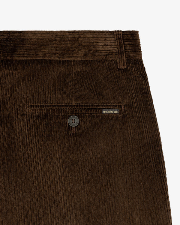 Single Pleated Corduroy Pant