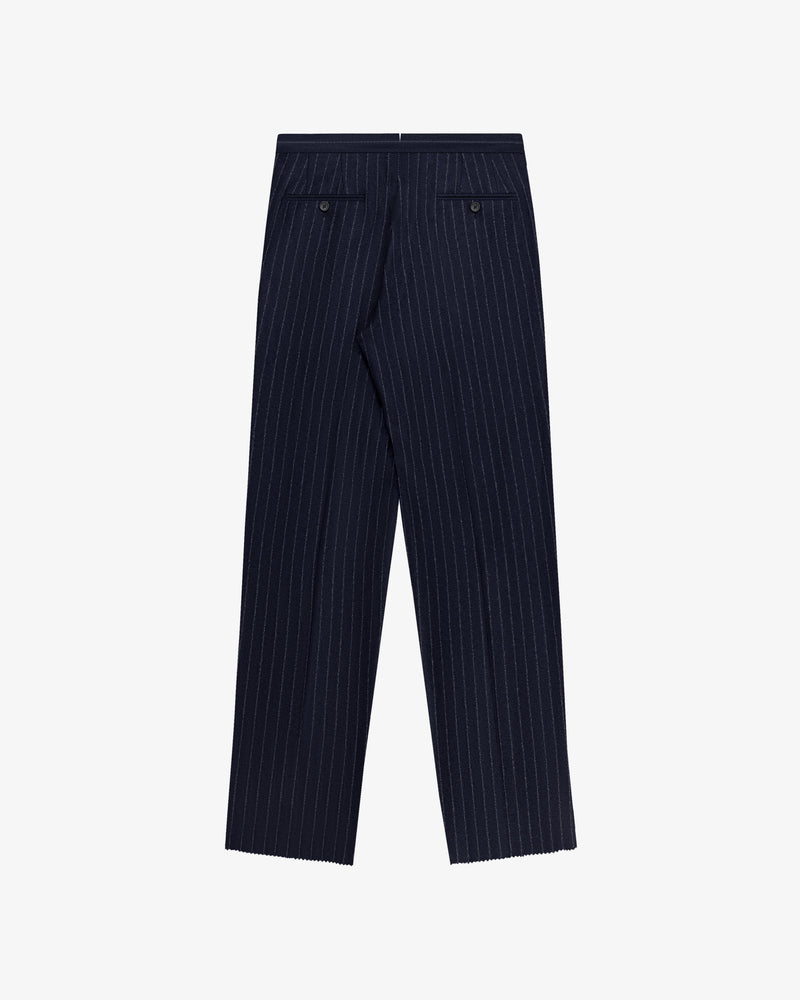 Pinstripe Wool Suit Trouser