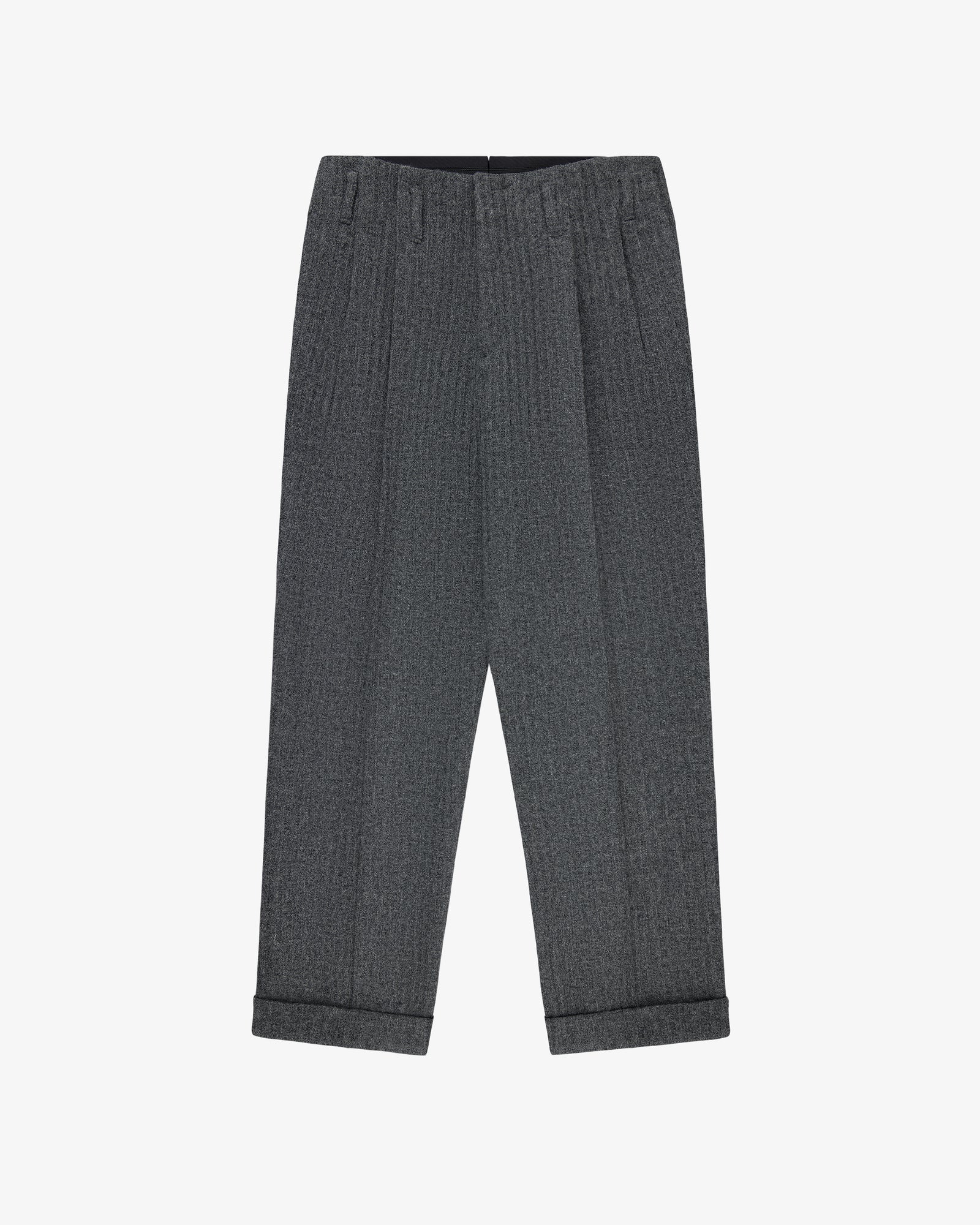 Wool Herringbone Suit Trouser