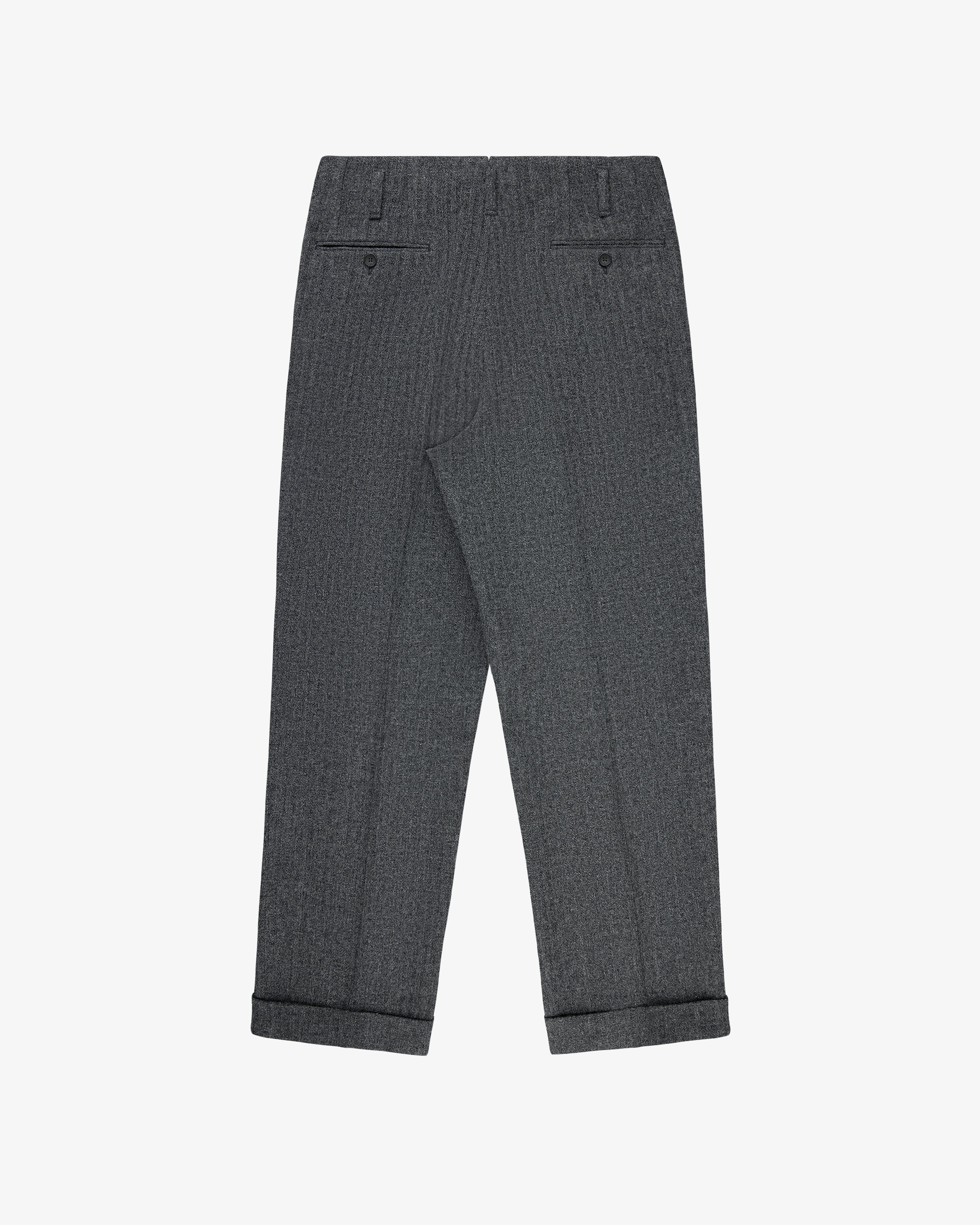 Wool Herringbone Suit Trouser