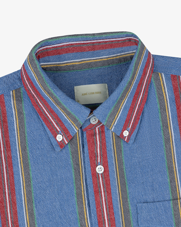 Striped   Crest Oxford Shirt