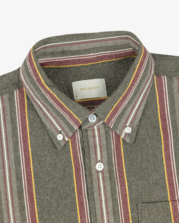 Striped   Crest Oxford Shirt