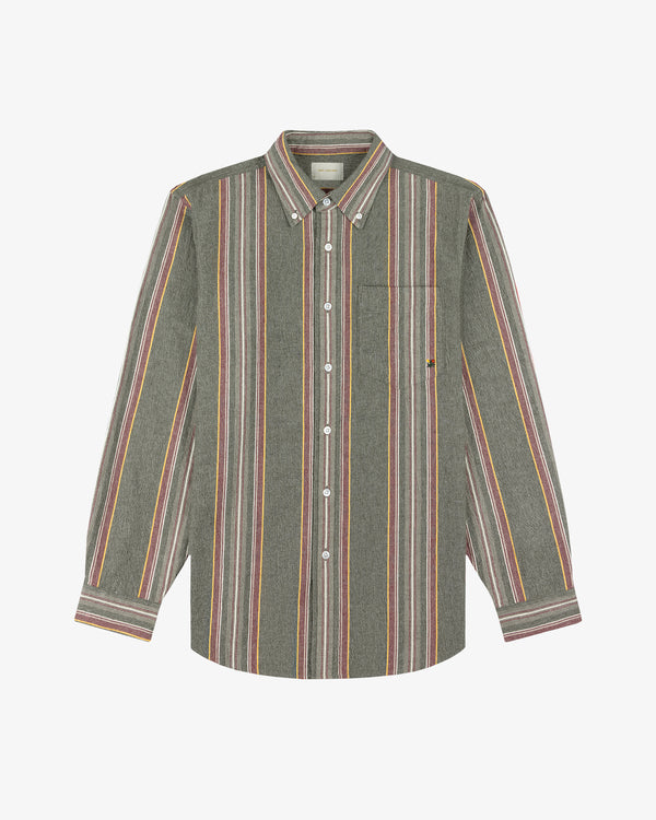 Striped   Crest Oxford Shirt