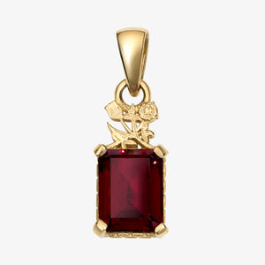 14Kt Gold Crest   Gemstone    Pendant