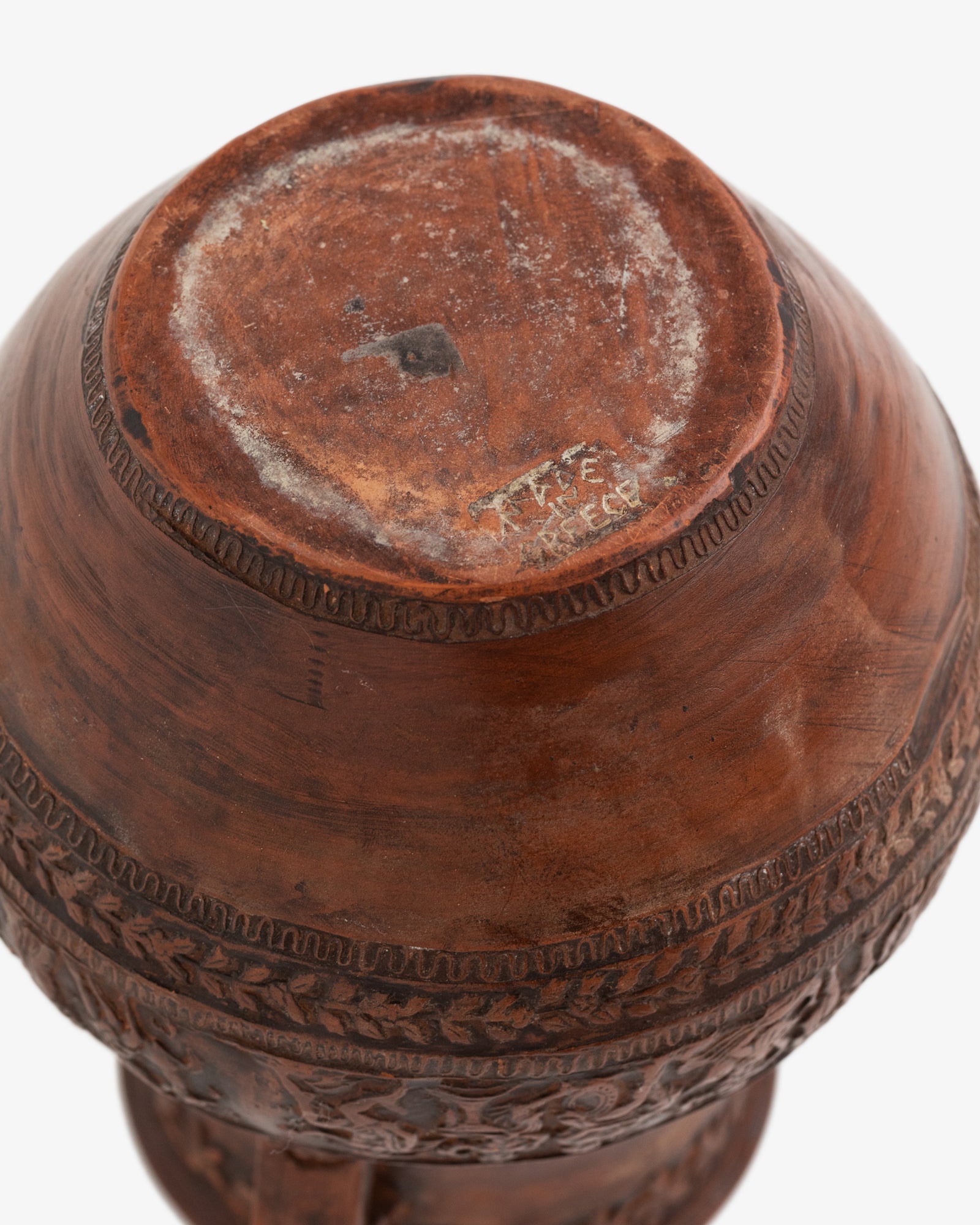 Greek Pair of Ceramic Folk Art Urns