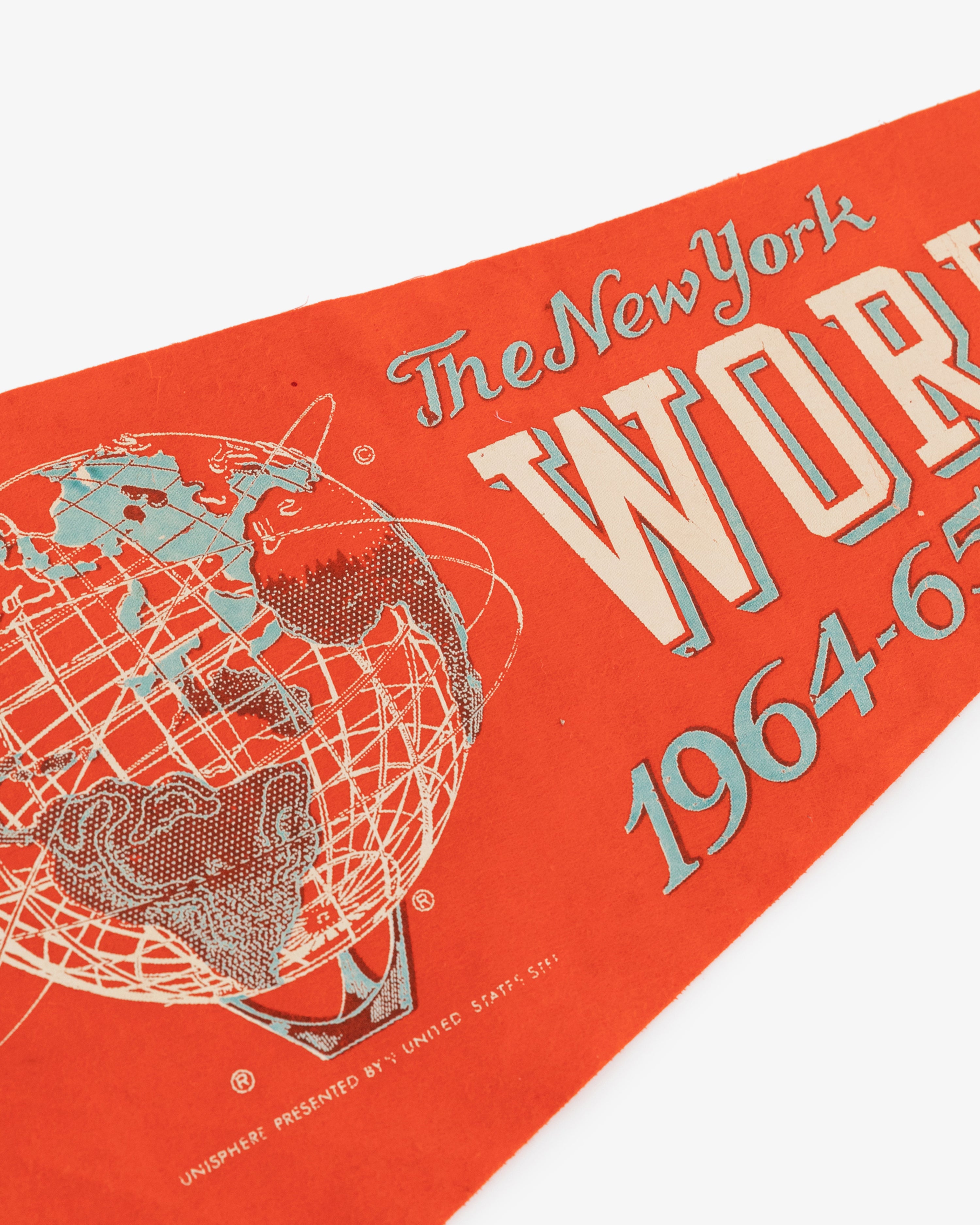 Vintage 1964-65 World's Fair Pennant