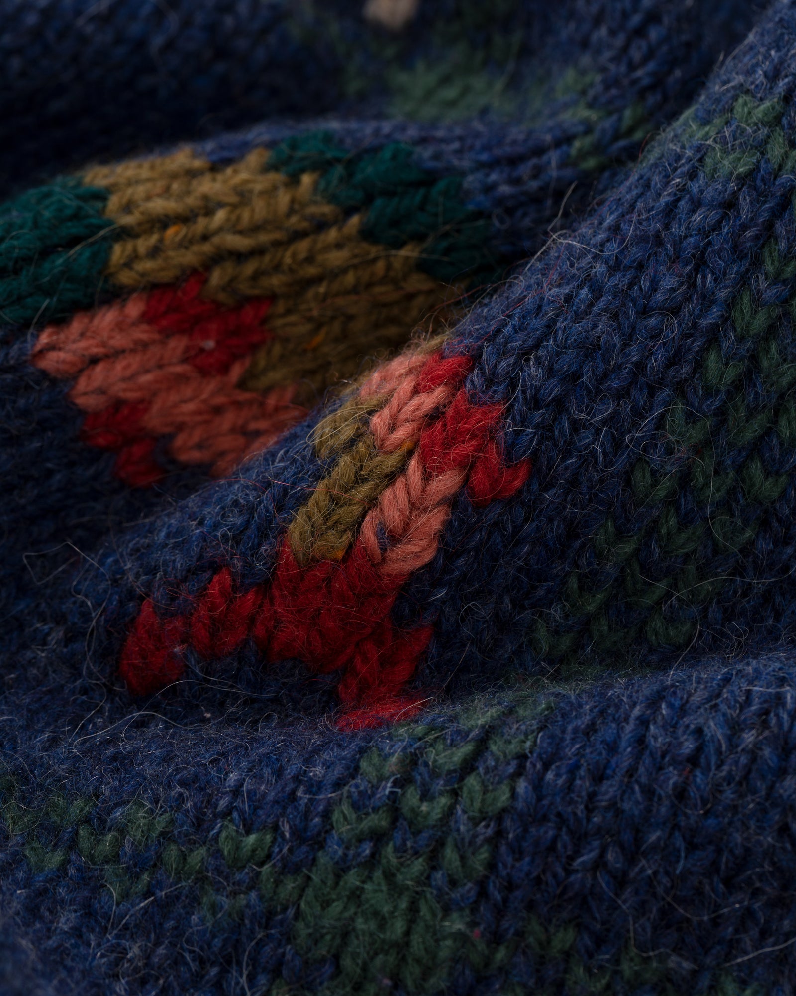 L.L. Bean Wool Quarter Zip Hunting Knit